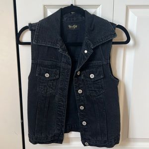 Black Denim Vest